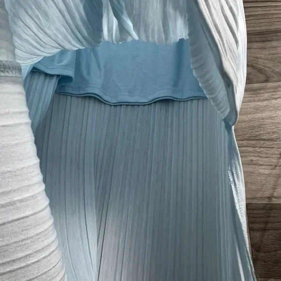 A New Day Maxi Dress Womens Large Blue Ribbed Sleeveless Round Neck Lagenlook - Picture 6 of 15